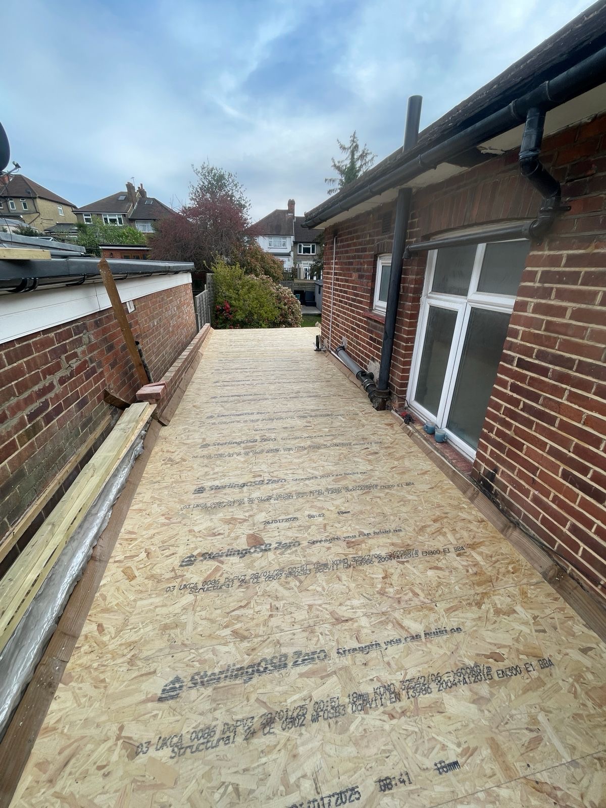 Before - old flat roof deck