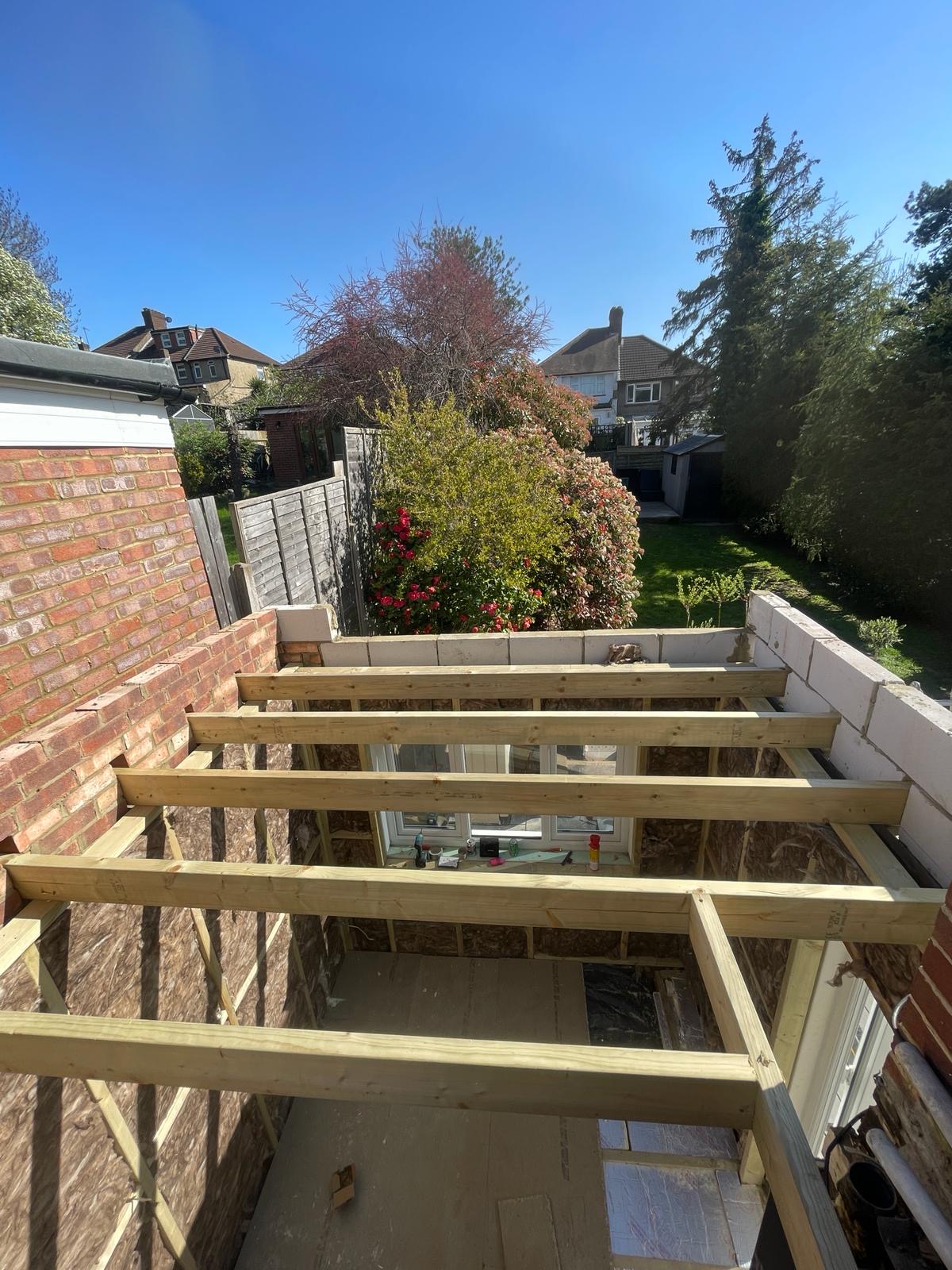 New Flat Roof Timber Structure